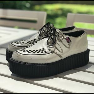 TUK Original White Leather Creeper